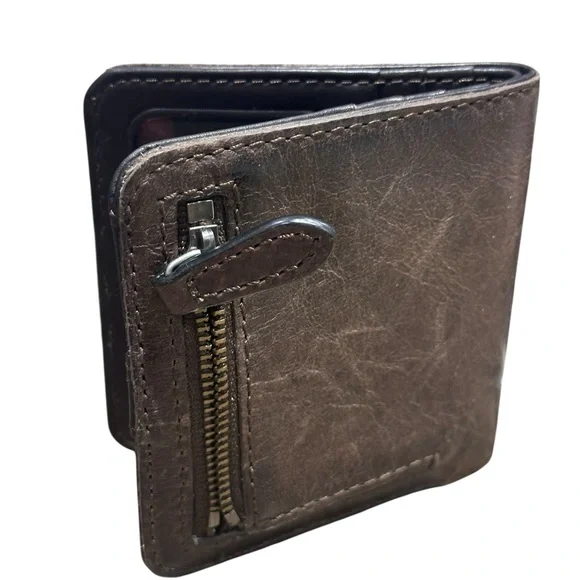 Frye Melissa Bifold Credit Card Wallet dark brown - Picture 3 of 5